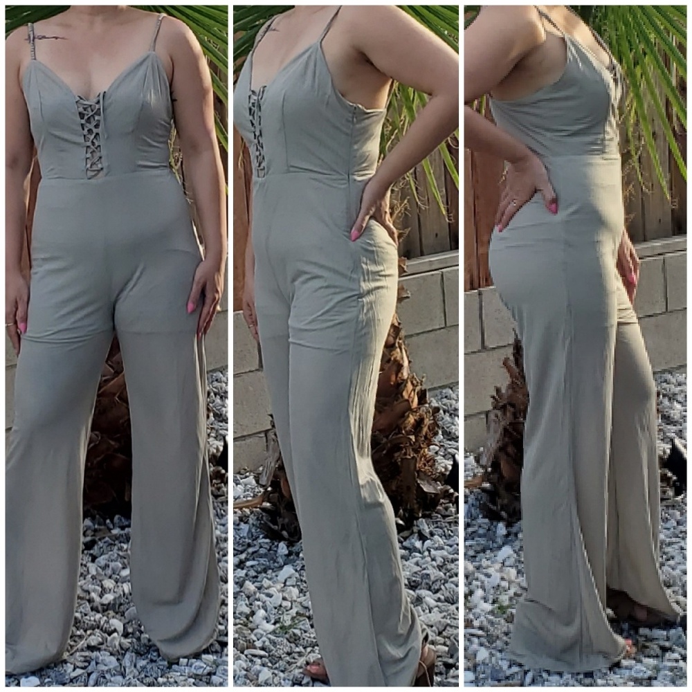 Tie down jumpsuit